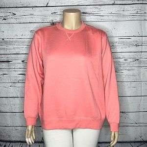 Starting Point NWT Size XL Pink Ultra Soft Fleece Lined Sweatshirt Top